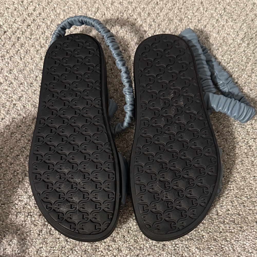 Sam Edelman Light Blue Ruched Sandals - Picture 2 of 2